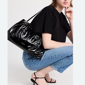 NWT | STAUD Phoebe Patent Leather Convertible Shoulder Bag